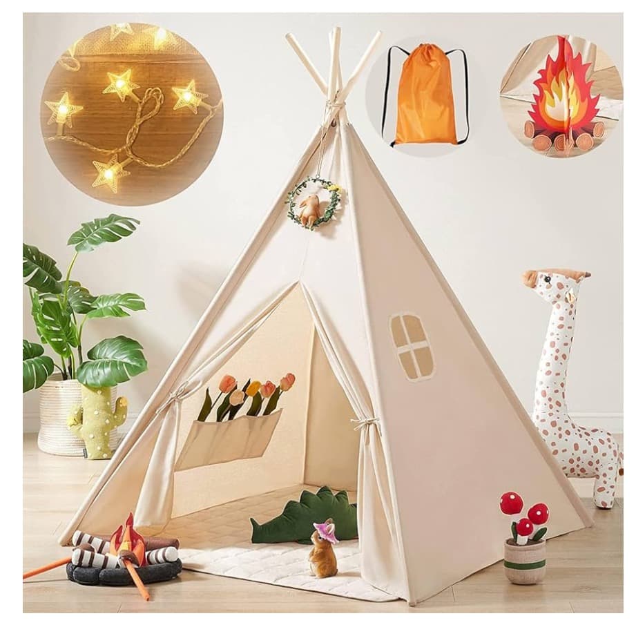 Çocuklar için Tiny Land Teepee Çadırı