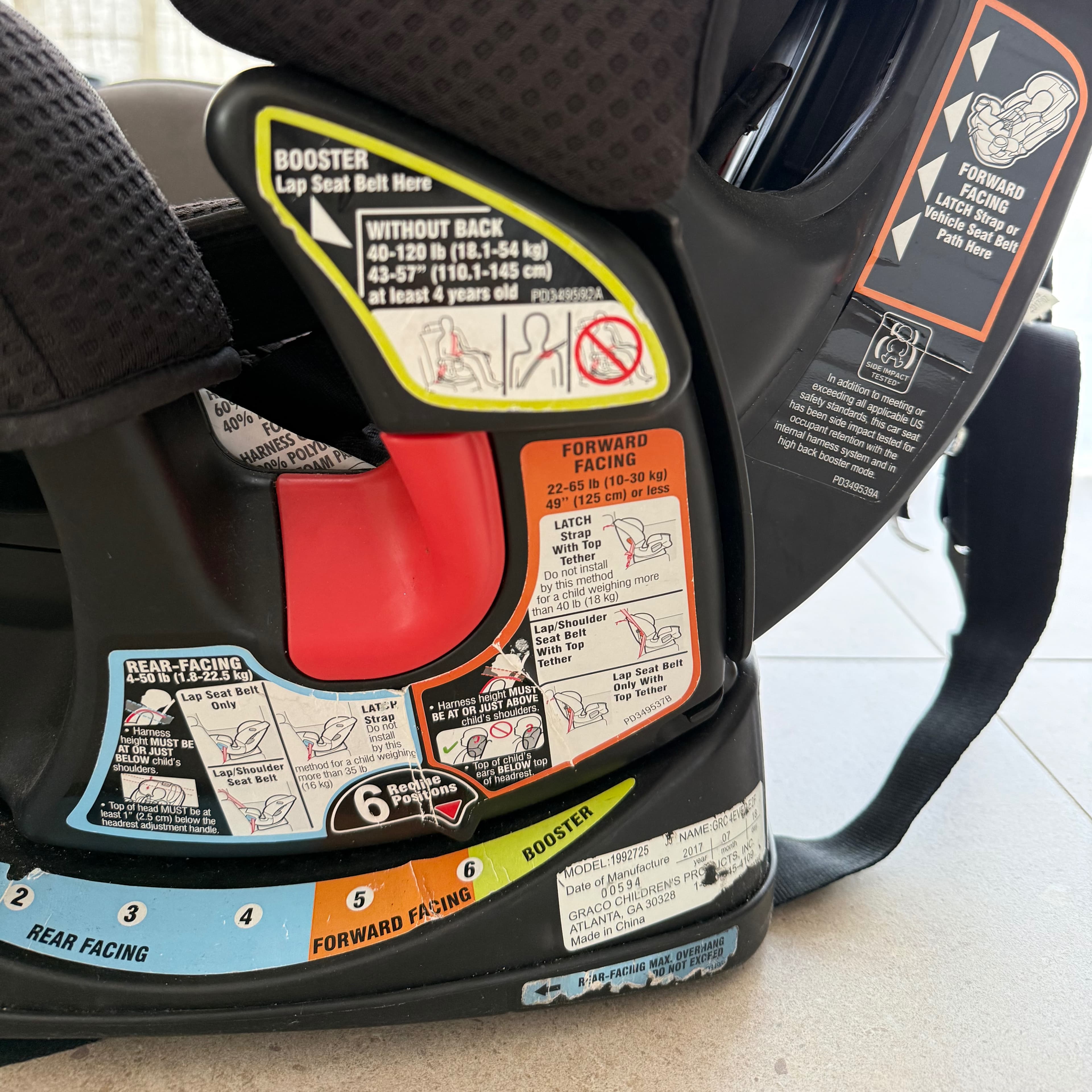 Siège d'auto convertible 4 en 1 Graco 4Ever - 4
