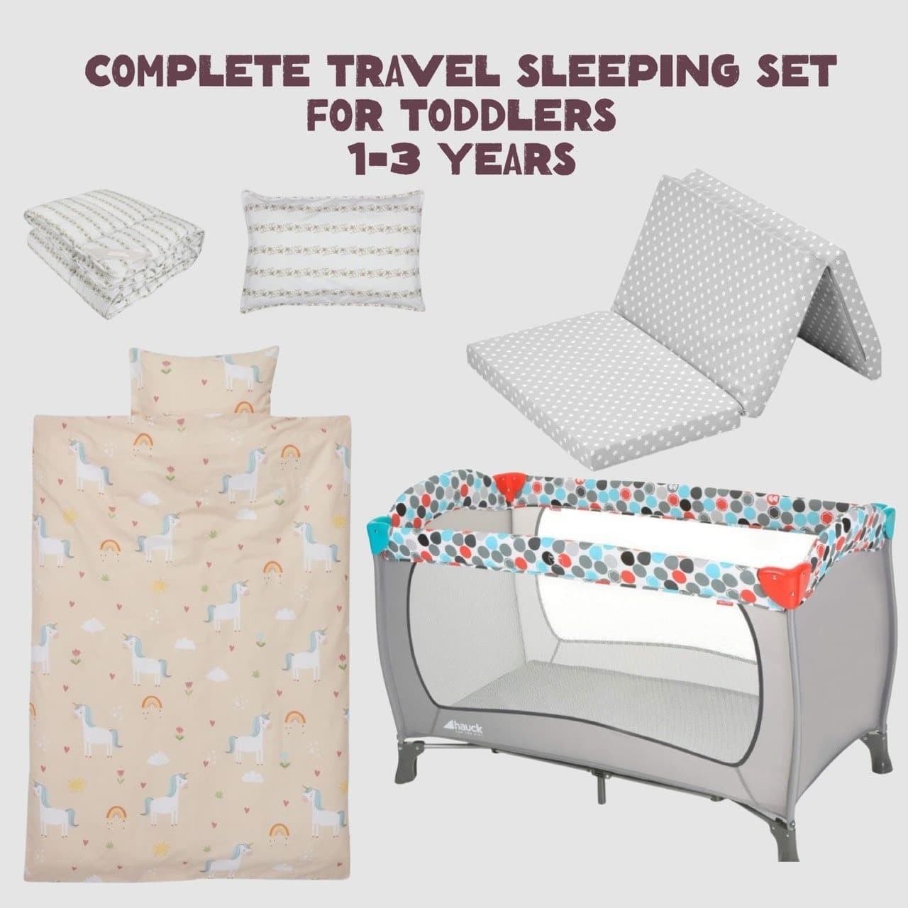 Set letto da viaggio (1-3 anni)