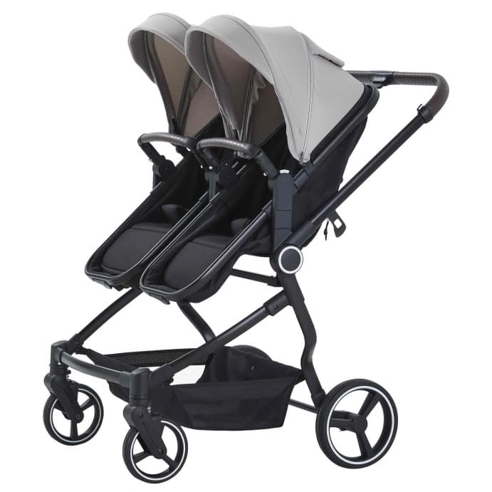 Poussette double compacte