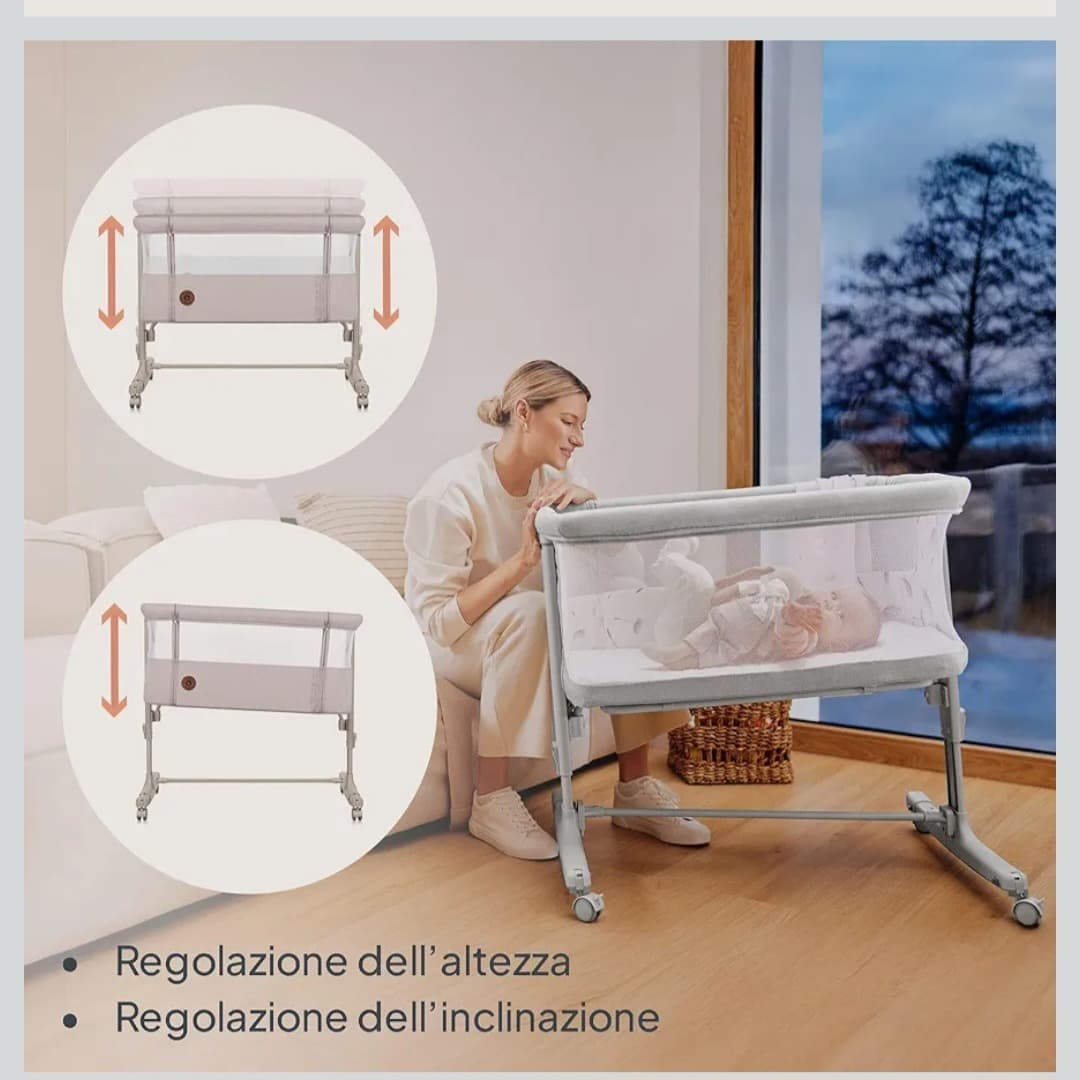 🛏️ 3-in-1 Co-Sleeping Cradle 👶✨ - 2