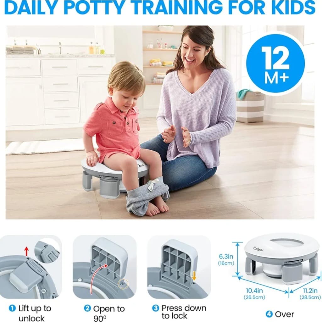 🚽 Çocuklar için katlanabilir seyahat lazımlığı 👶🚼