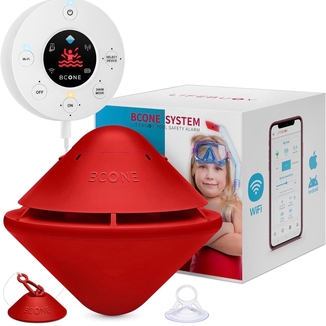 Système d'alarme de piscine Bluetooth LifeBuoy BCone - 2