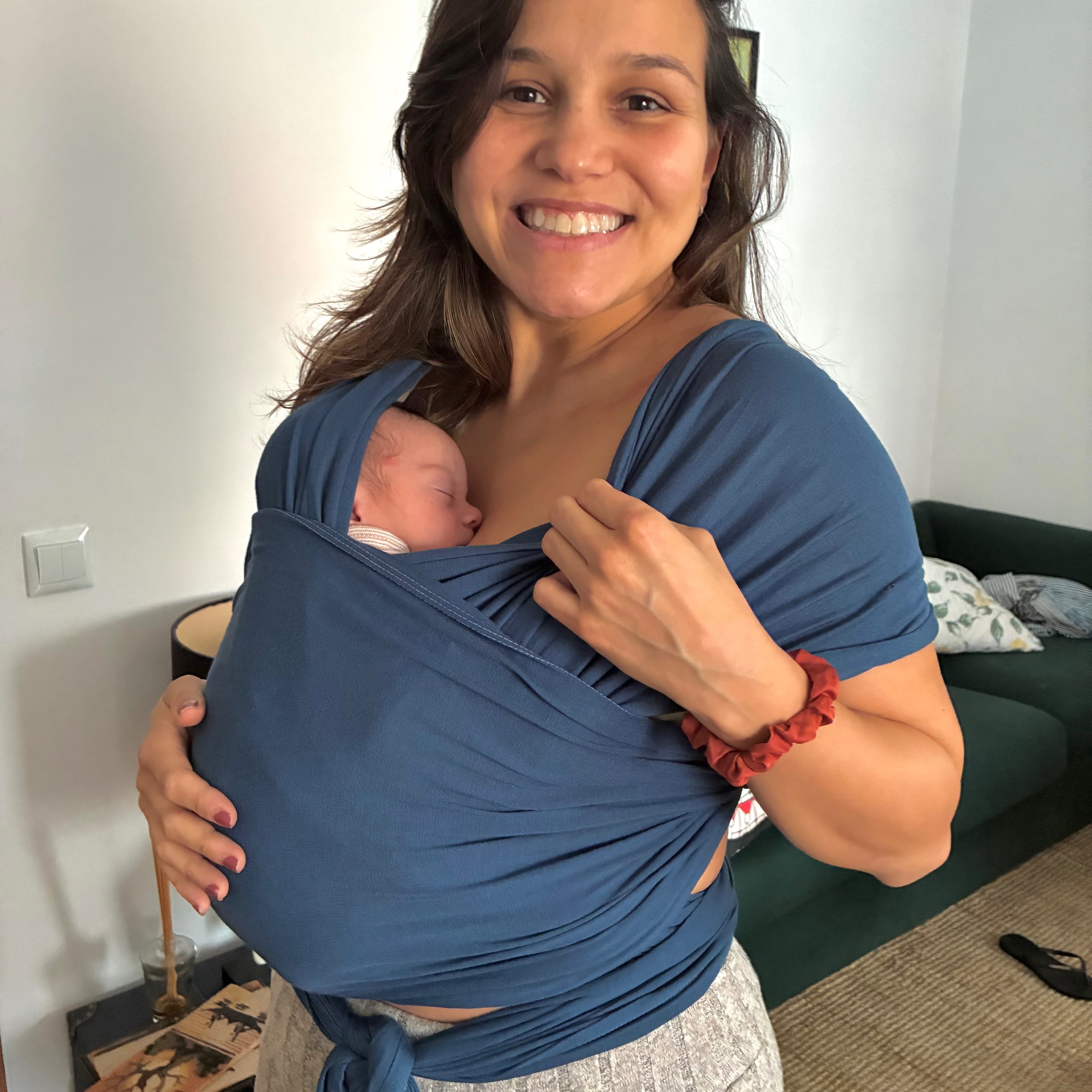 Wrap Ergobaby Aura Sustentável Azul Marino - 2
