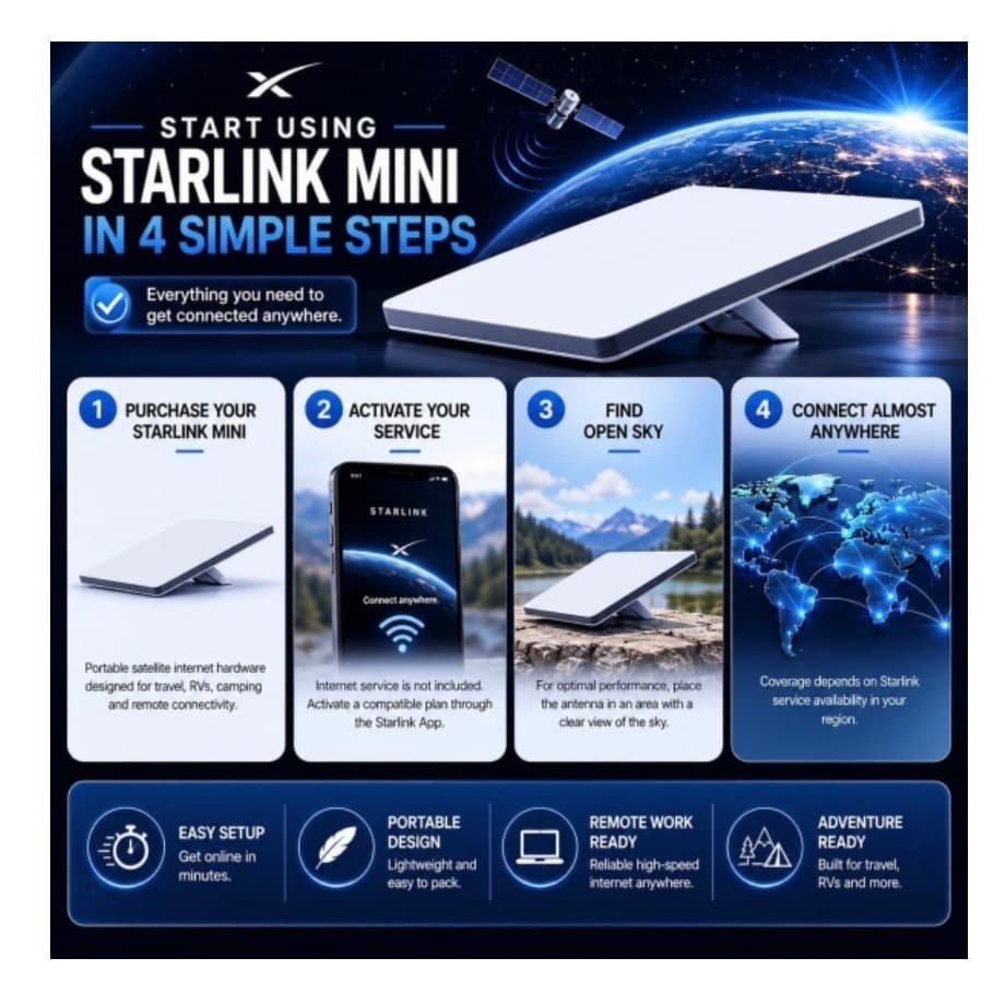 100 GB Planlı Starlink Mini