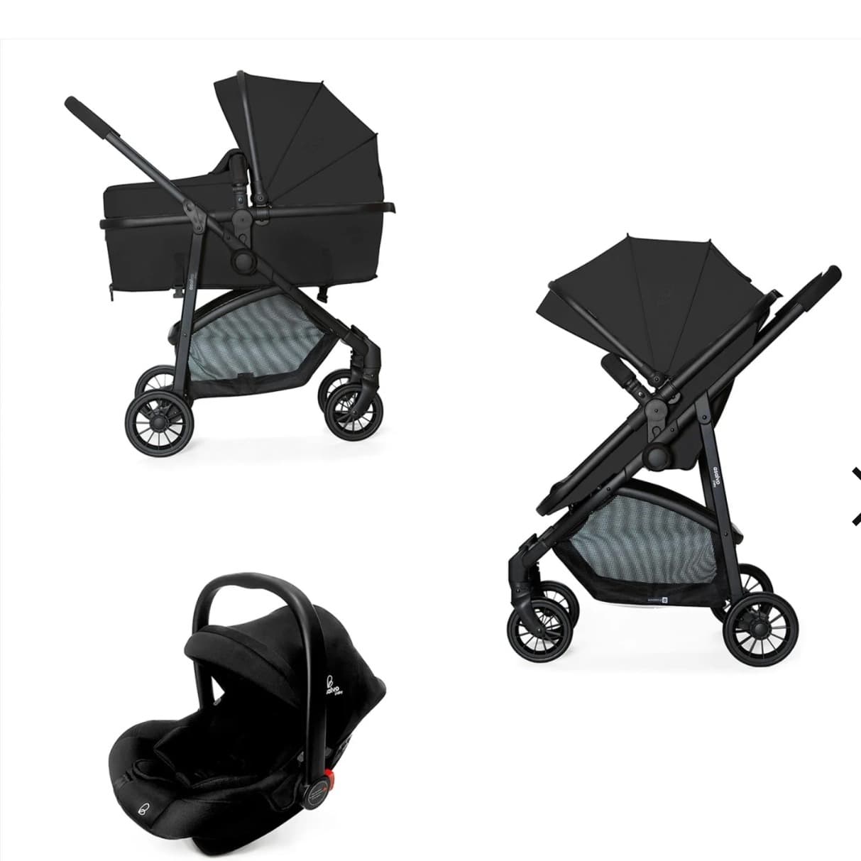 Poussette bébé convertible 3 pièces Biarritz