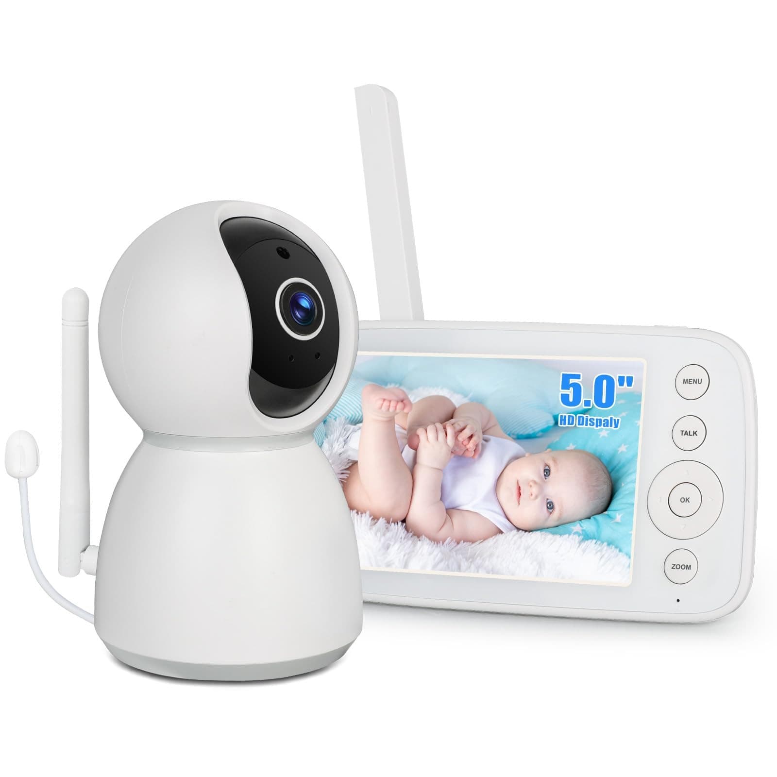 Surveillance vidéo avec moniteur pour bébé