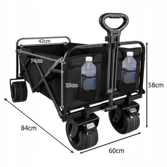 Plaj Vagonu/Katlanabilir Plaj Arabası (100 kg) - 2