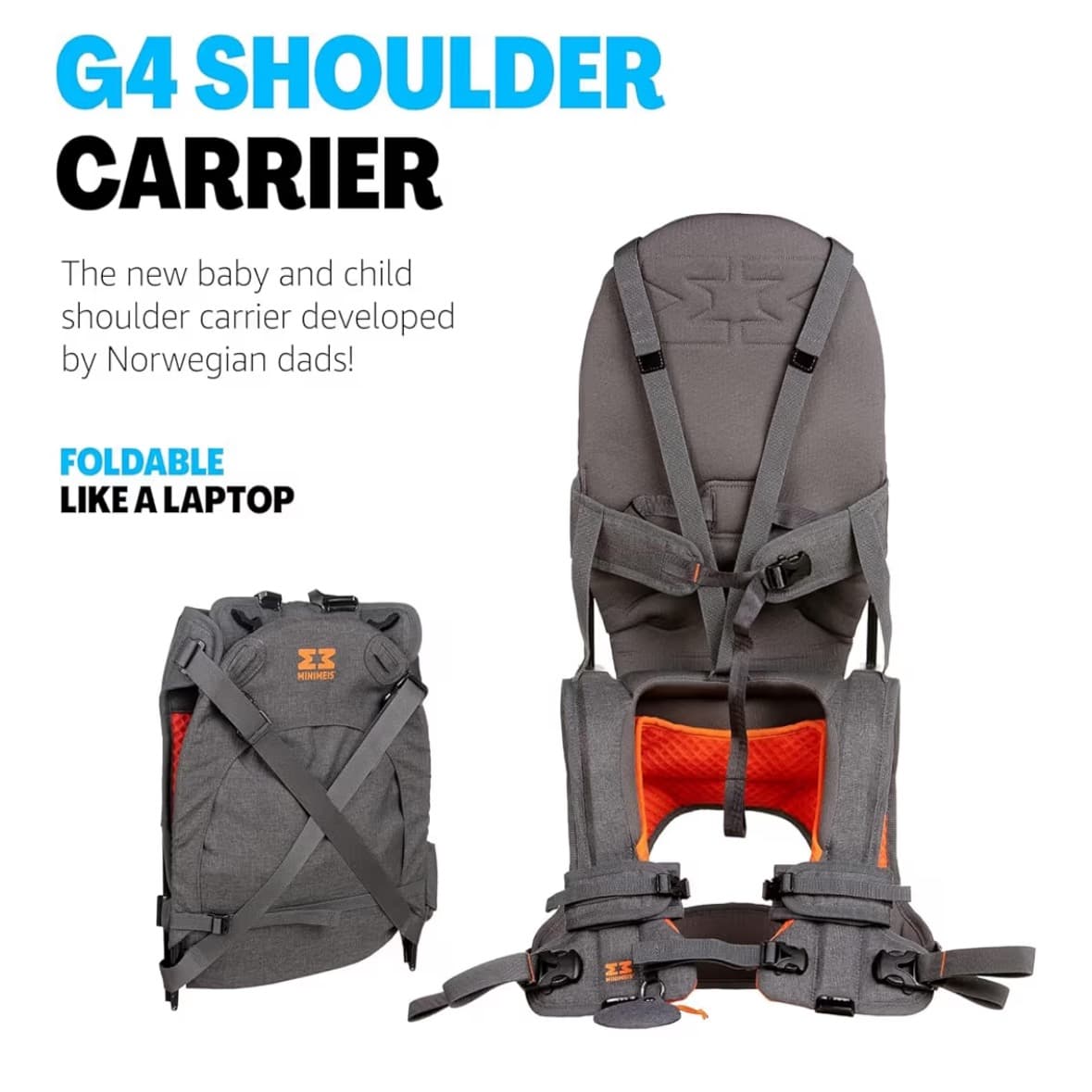 Sac à dos pliable pour transporter des enfants jusqu'à 18 kg - Sac à dos pliable pour transporter des enfants jusqu'à 18 kg