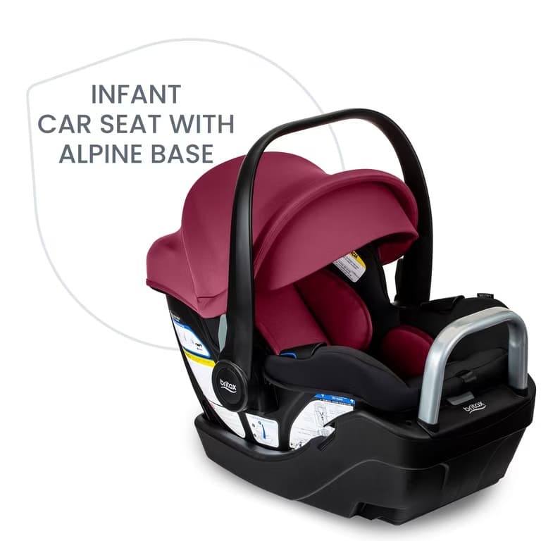 Britax Willow S Babyschale mit alpinem Standfuß, Ruby Onyx