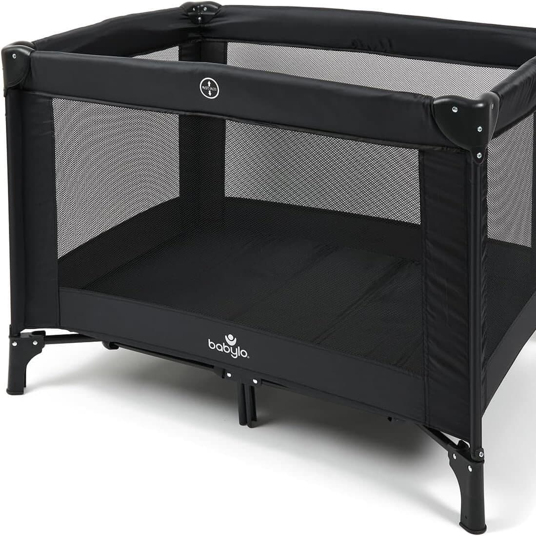 Babylo Alpha Leichtes Reisebett (Geburt — 15 kg) schwarz