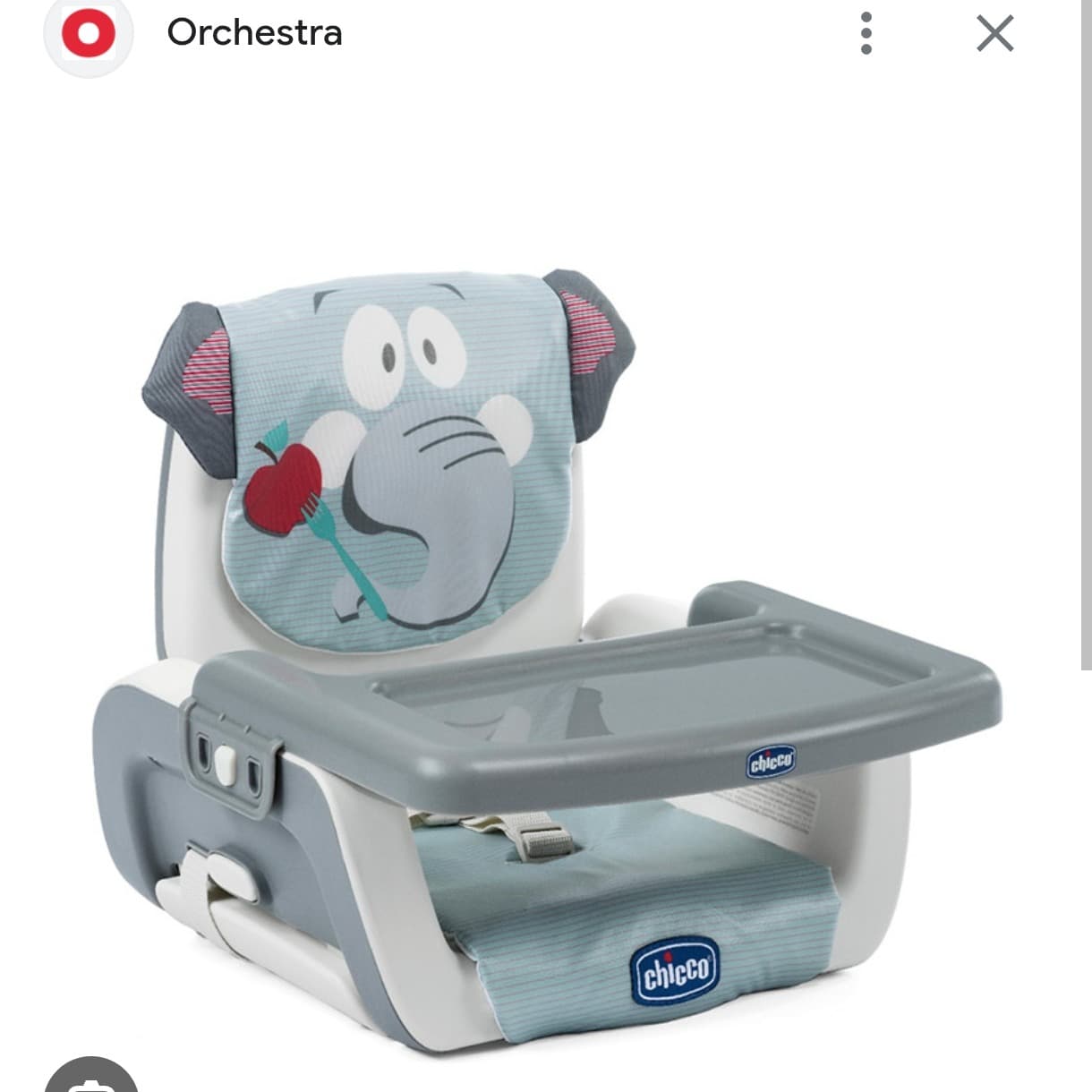 Kinderstuhl mit Tablet