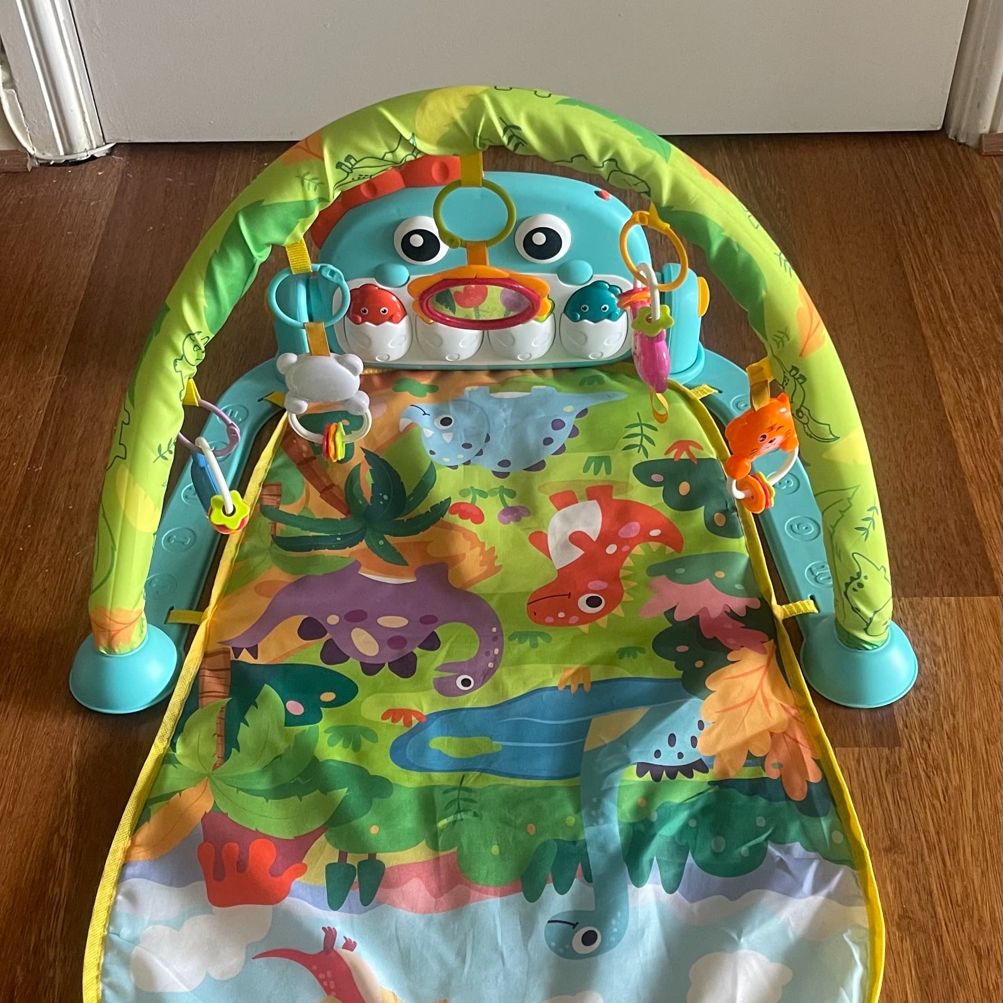 Palestra e tappetino da gioco con pianoforte Dinosaur