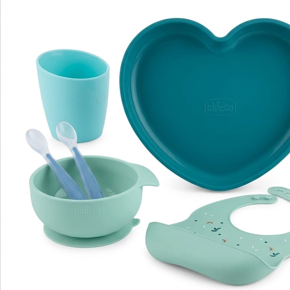 Silikon-Futterset — Chicco & Nattou (6M+)