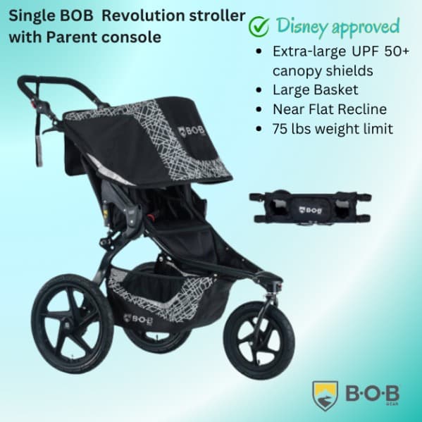 BOB Gear Revolution Flex 3.0 SINGLE Jogging-Buggy mit Lenkerkonsole