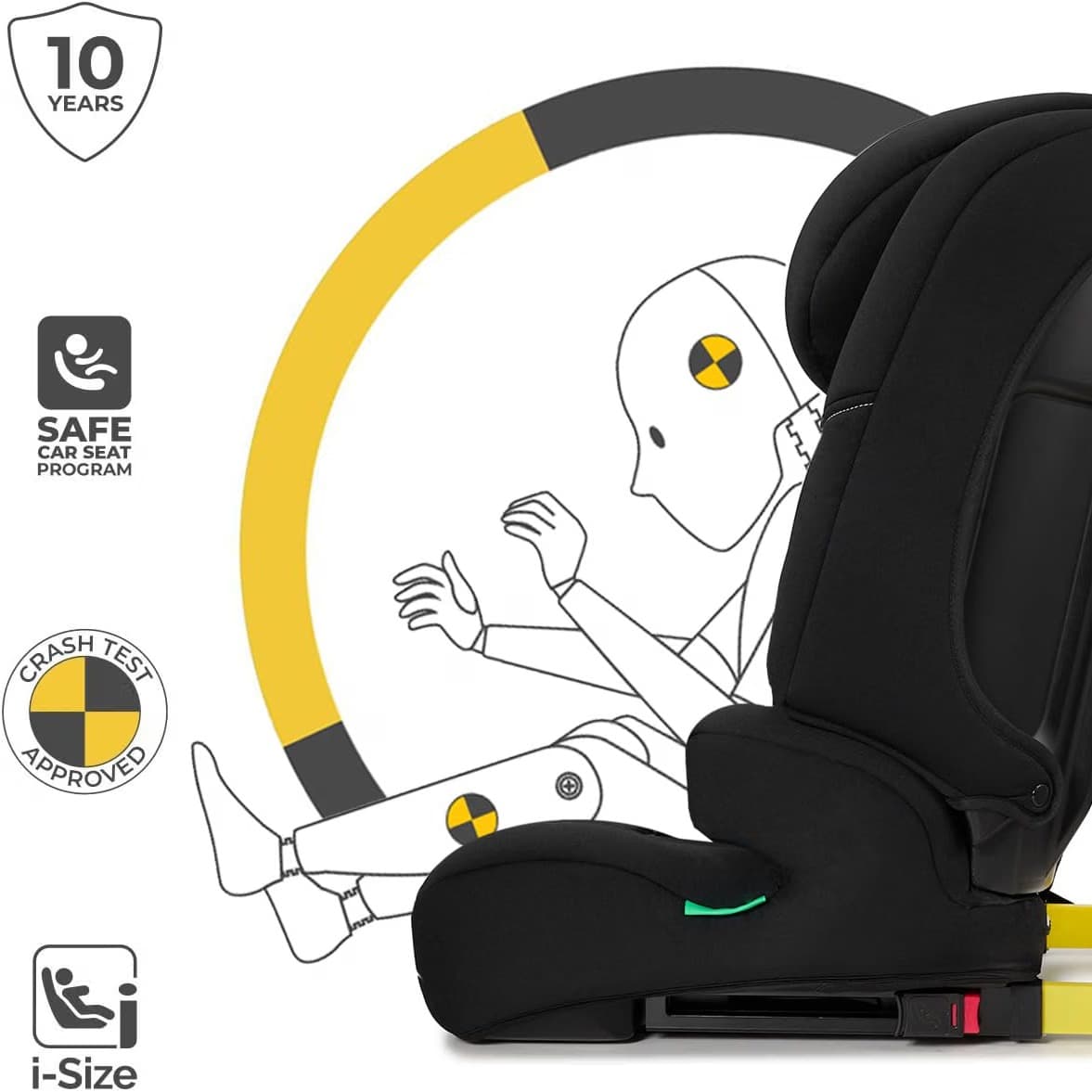 Kinderkraft SAFETY FIX 3 PRO ISOFIX Araba Koltuğu 76-150 cm,  - 3