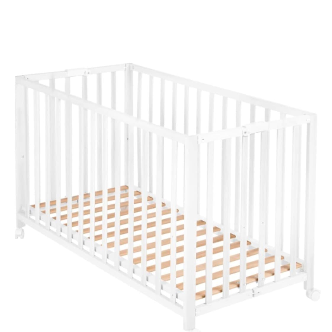 Babybett aus Holz in voller Größe — Klappbett