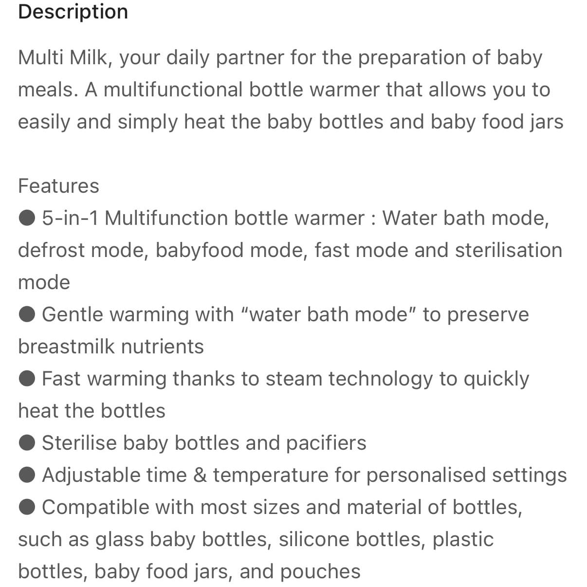 🍼 Beaba 5 in 1 Multi Milk Warmer - 4