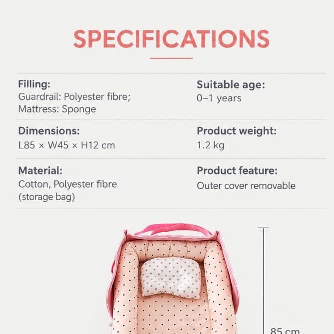 ** NUEVO ** 🛏️ Nido portátil para bebés — EN VENTA - 5