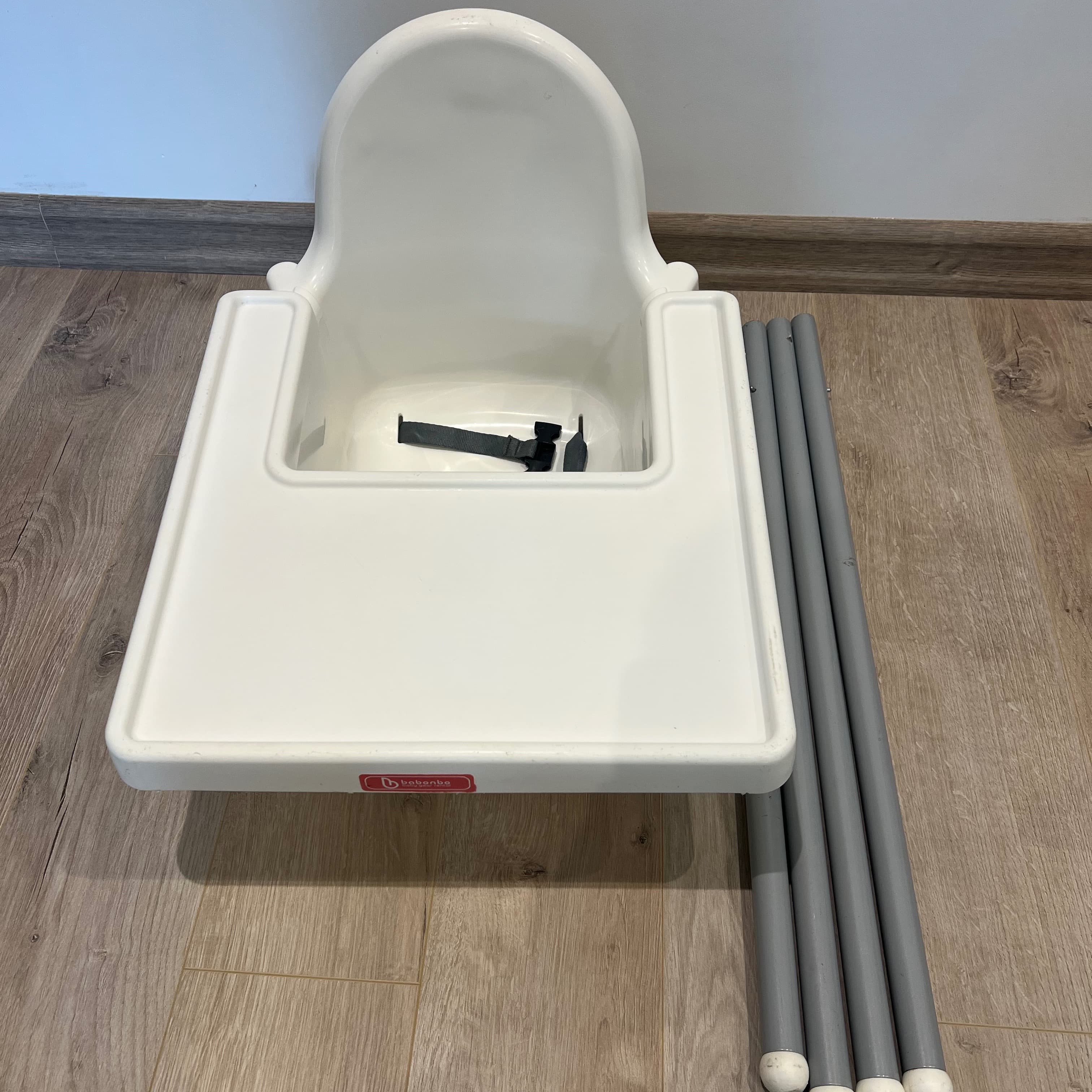 ANTILOP Highchair with tray, white/white - 4