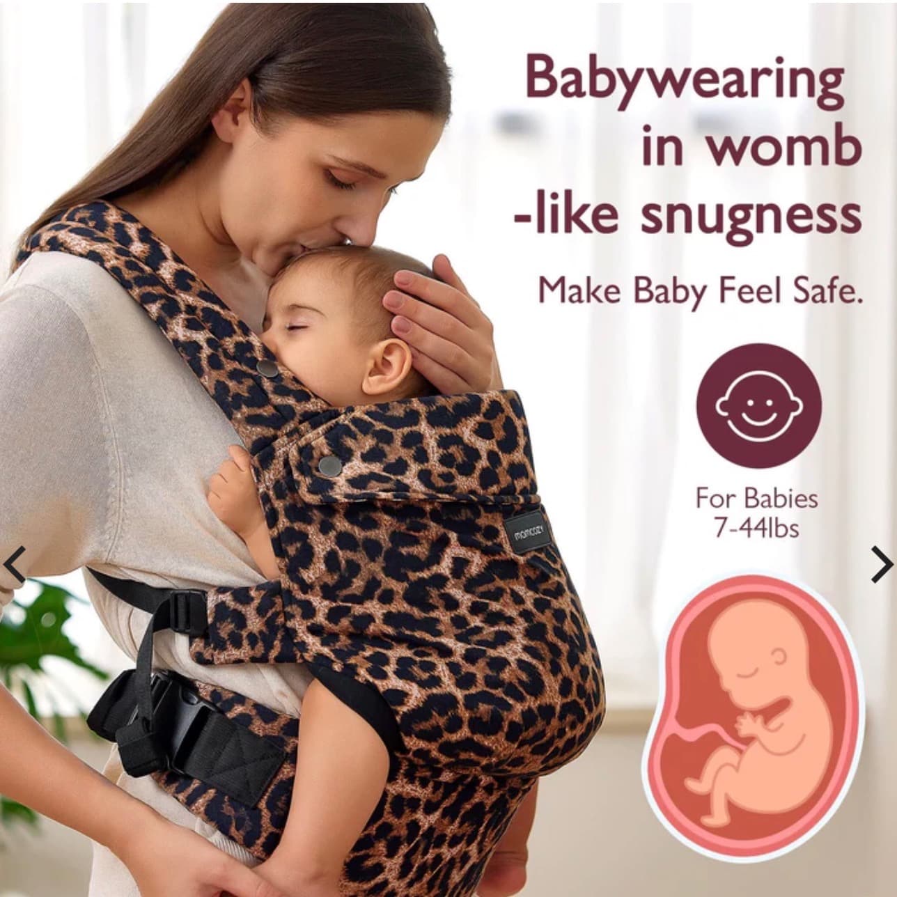 Momcozy Leopard Print Carrier 