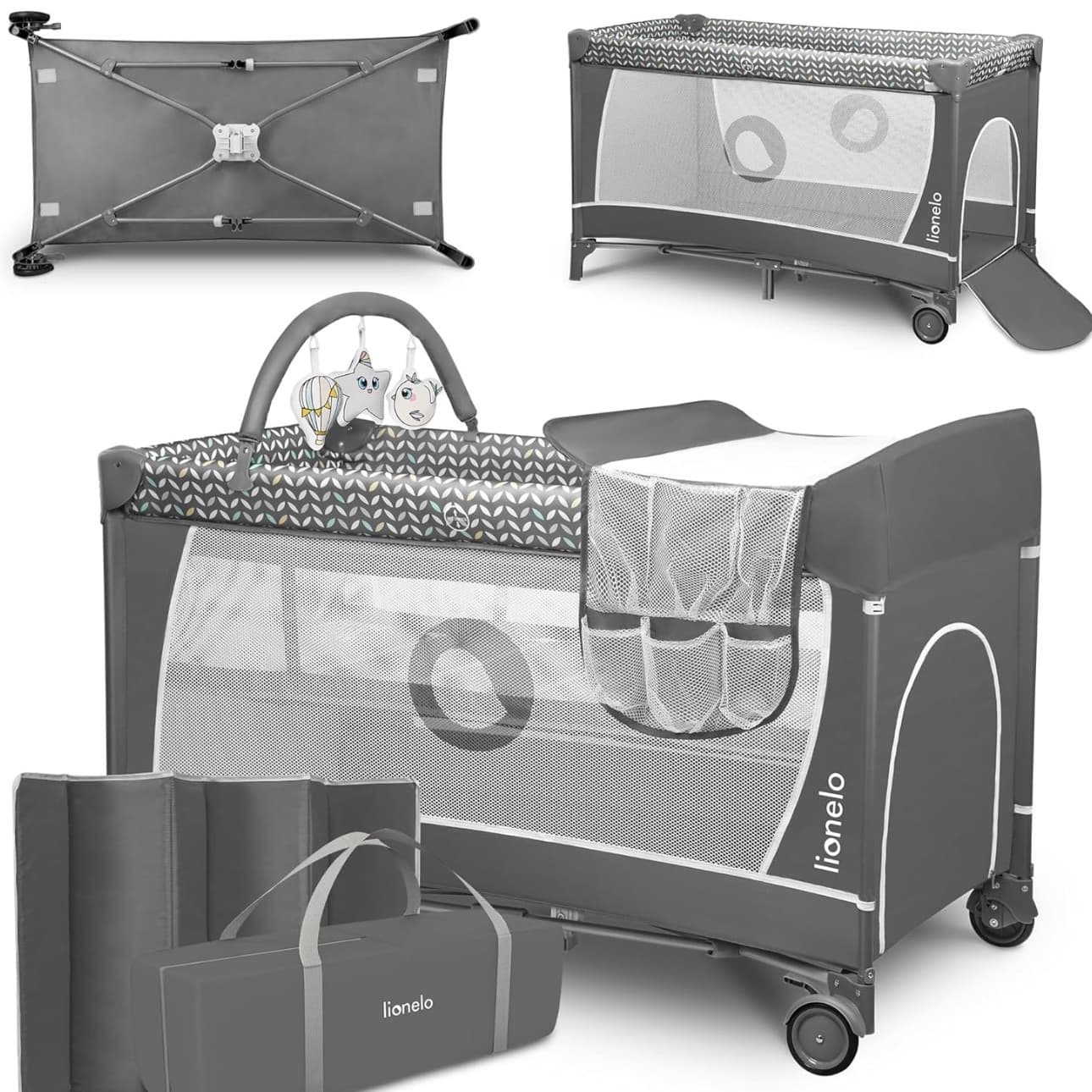 Lit de voyage et parc pour bébé 2 en 1 Lionelo