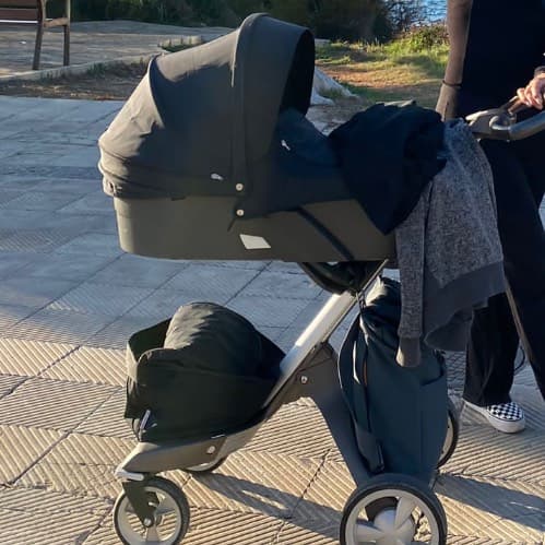 Stroller with car seat Stokke