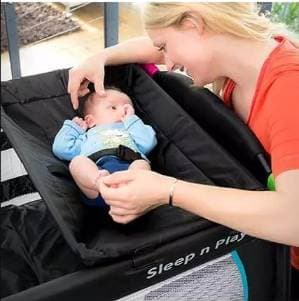 Travel Cot with changing top and height-adjustable lie-down area - 2