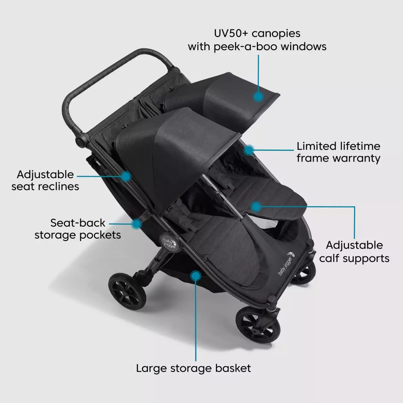 Baby Jogger City Mini 2 Double Stroller - 2