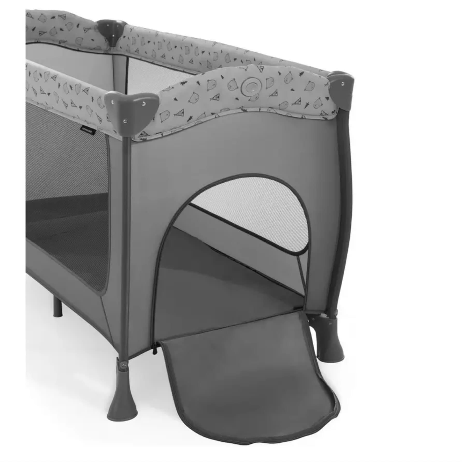 Hauck Reisebett Nordic Grey mit Matratzenauflage - 4