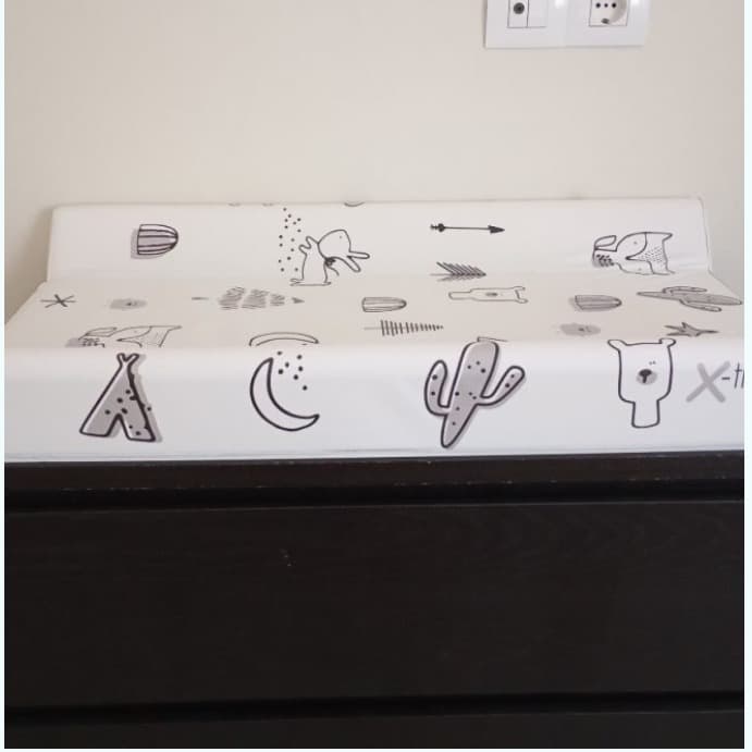 FASCIATOIO CON BASE RIGIDA X-TREME BABY INDIAN GREY 50 x 80 cm - 2