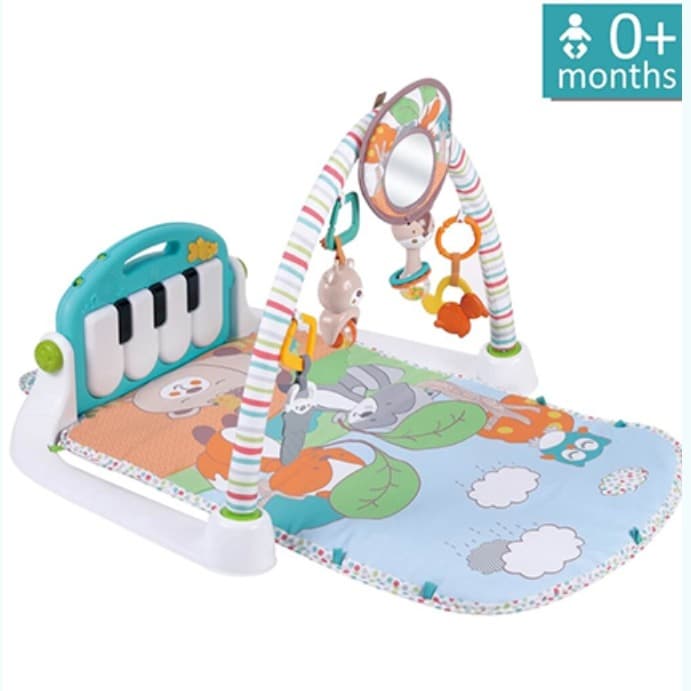 BEBE STARS ACTIVITY GYM PIANO RACCOON MULTICOLOR FOR NEWBORNS