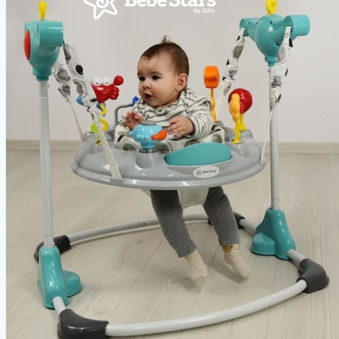 BEBE STARS TRAMPOLIN MEERESTIERE STAHLGRAU - 2