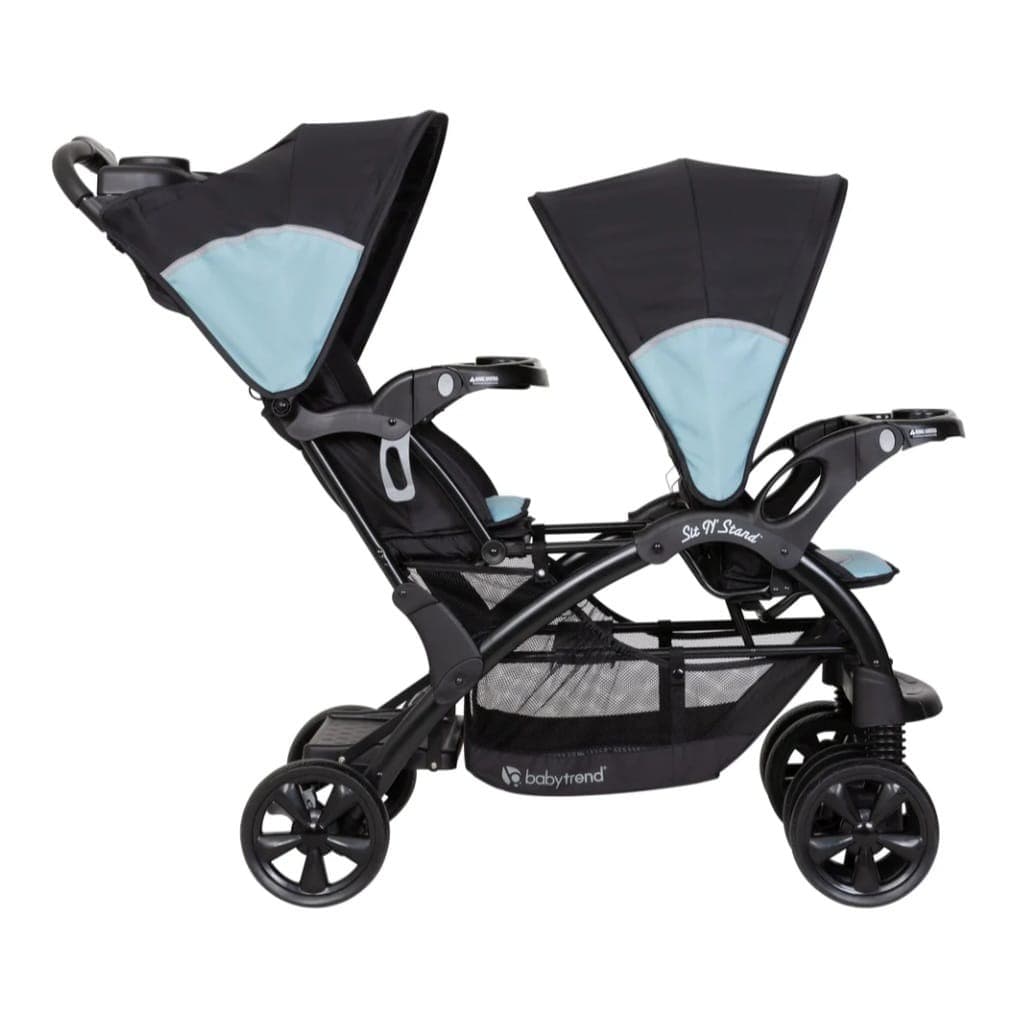 Poussette double Baby Trend Sit N'Stand - Bleu désert