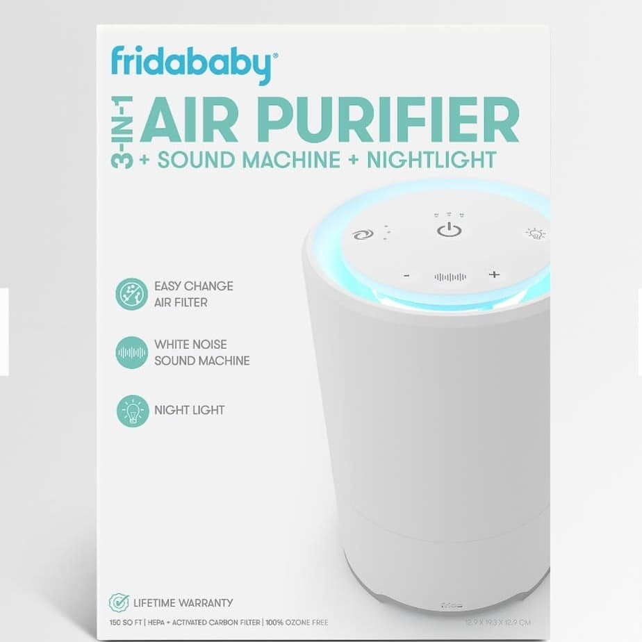 Fridababy - Machine audio 3 en 1, purificateur d'air + veilleuse avec 3 vitesses de ventilation
