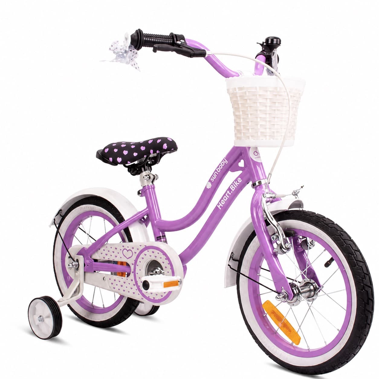 Vélo violet avec ou sans roues 14 »