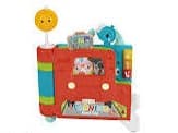 El libro gigante de actividades sentado a pie de Fisher-Price® es un juguete de aprendizaje electrónico 2 en 1