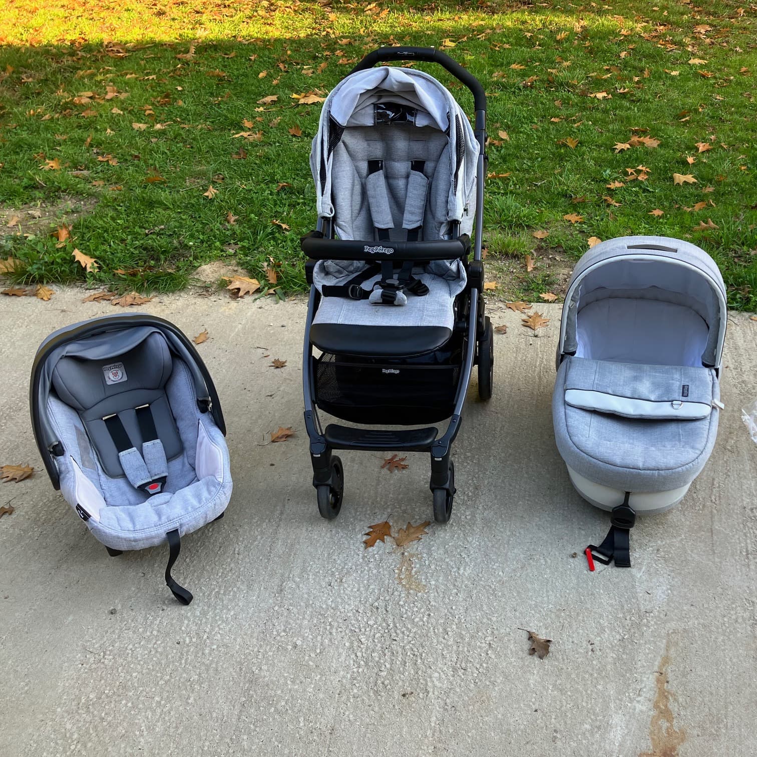 Trio Peg Perego Book 51S Luxe grigio con passeggino, comodo e navicella - 2