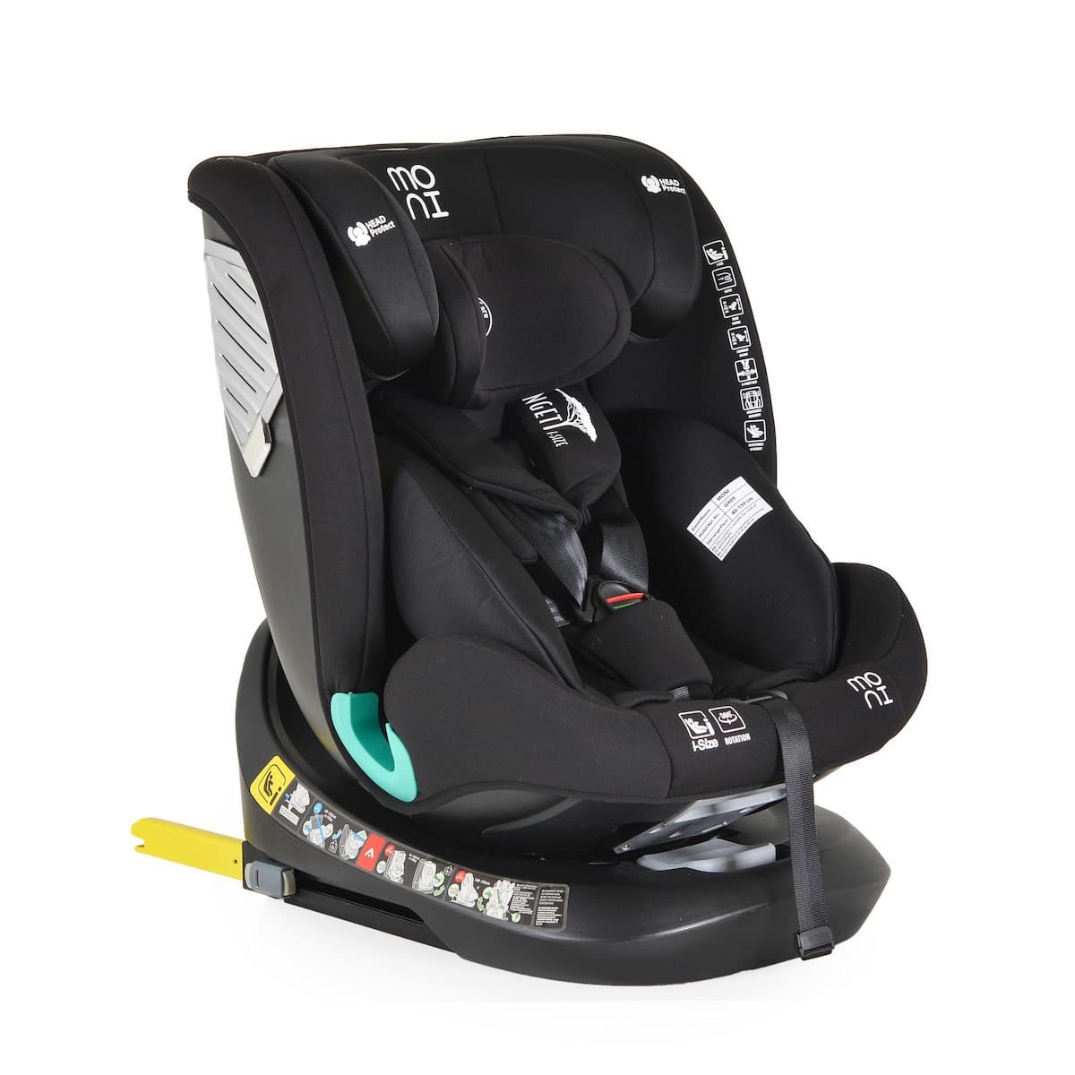 Asiento de coche Moni Serengeti i-Size, rotación de 360° | ISOFIX | Desde recién nacidos hasta 12 años - 3