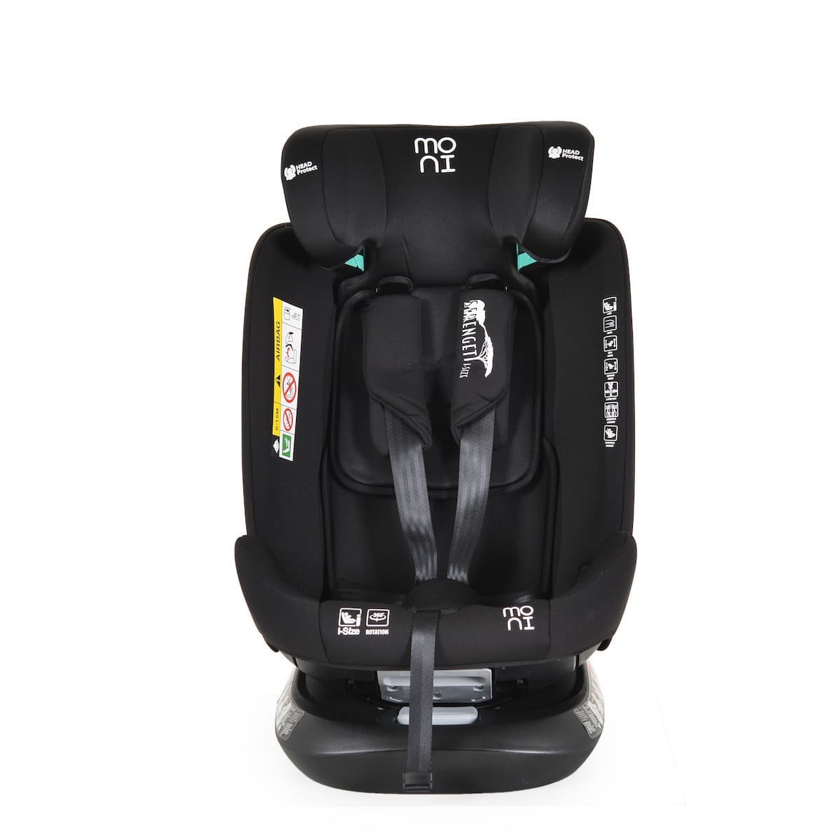 Asiento de coche Moni Serengeti i-Size, rotación de 360° | ISOFIX | Desde recién nacidos hasta 12 años - 5