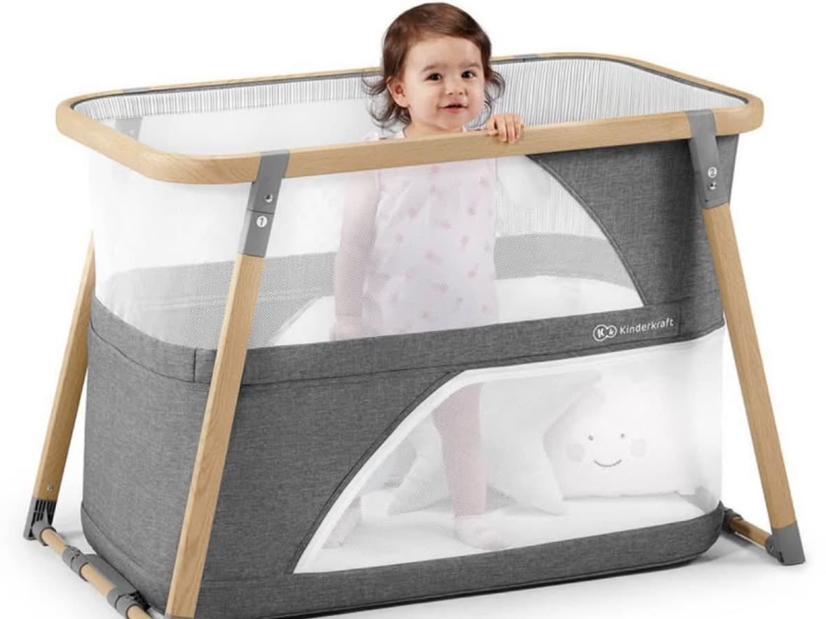 Culla per bambini Kinderkraft SOFI 4 in 1, grigio - 3