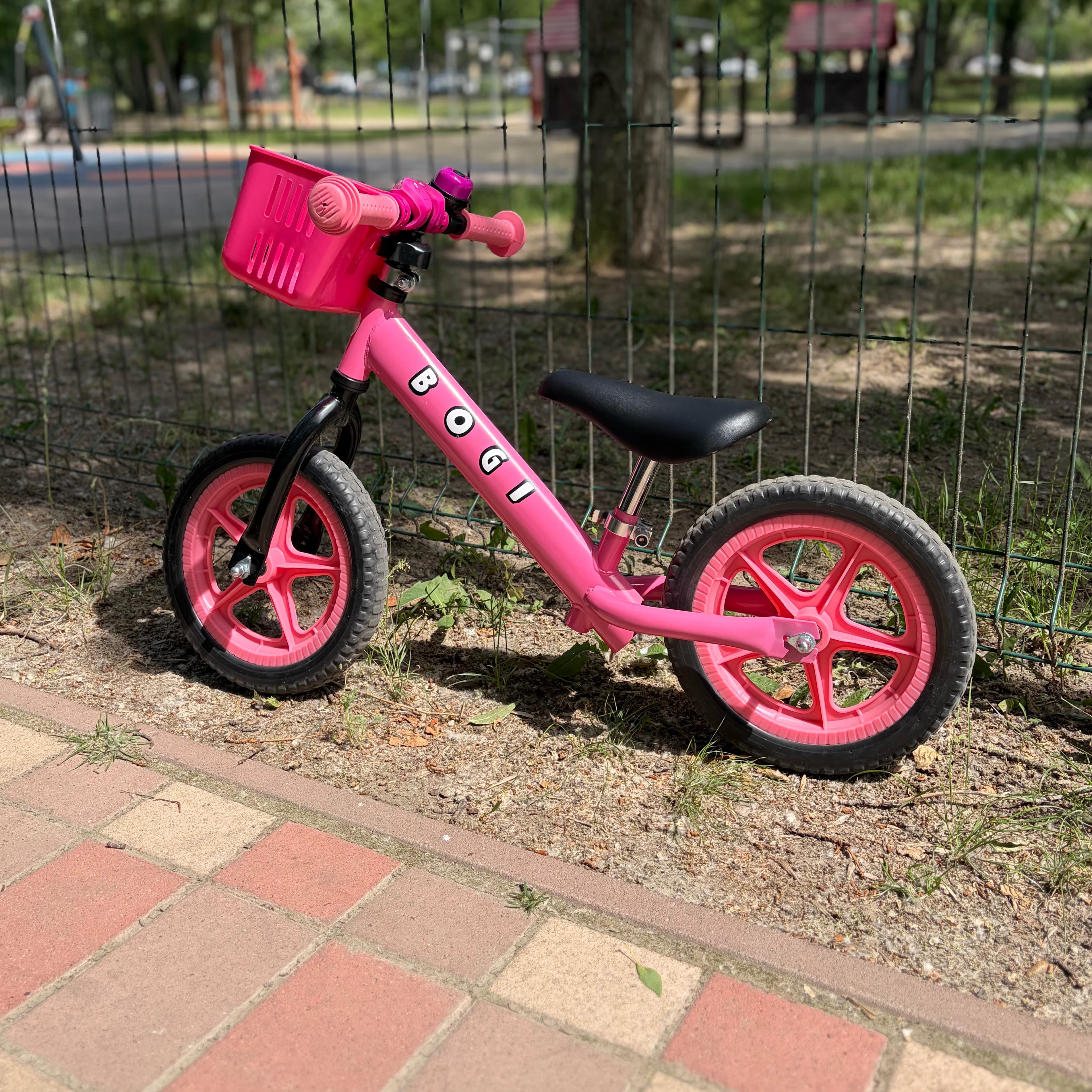 Bicicleta de running rosa