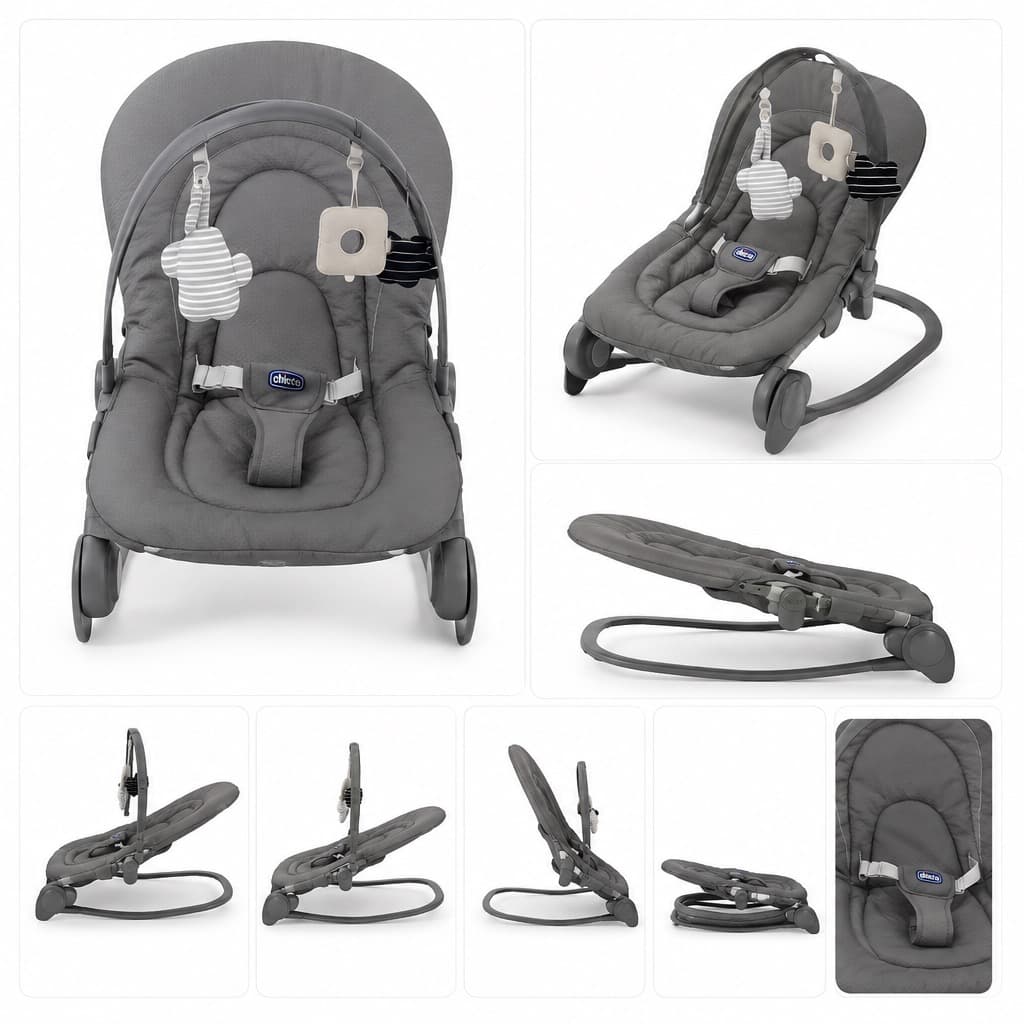Sdraietta per bambini Chicco con barra giocattolo/Amaca per bambini reclinabile Chicco con barra di gioco/Amaca per bambini reclinabile Chicco con barra di gioco