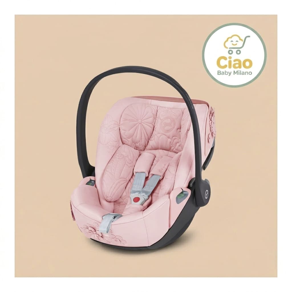 Cybex Cloud T basit çiçekler pembe