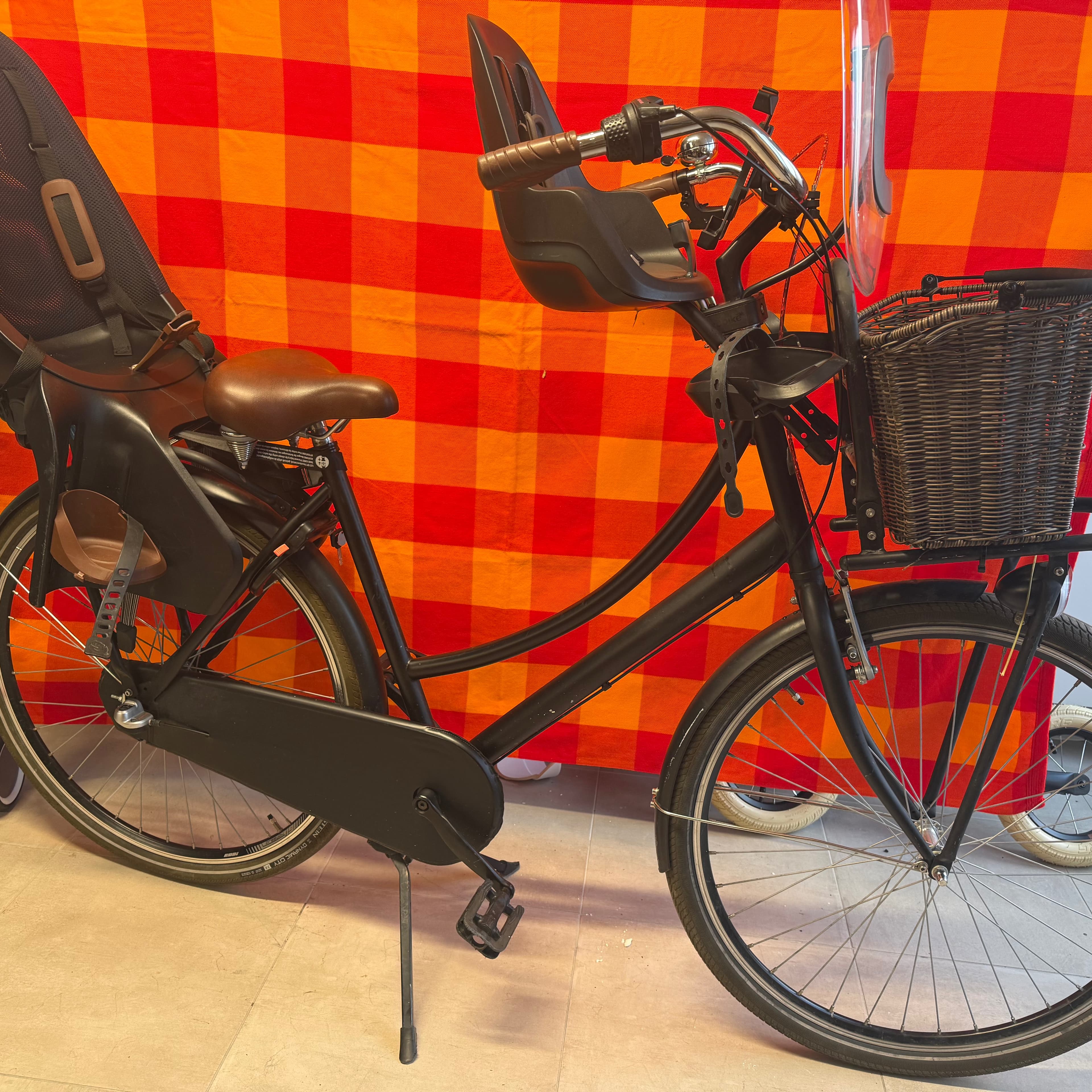 Bicicletta da donna con due seggiolini per bambini - 5
