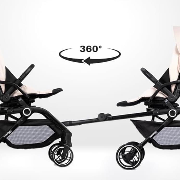 Carrito Hamilton by Yoop T1, 360° MagicFold, color beige - 2