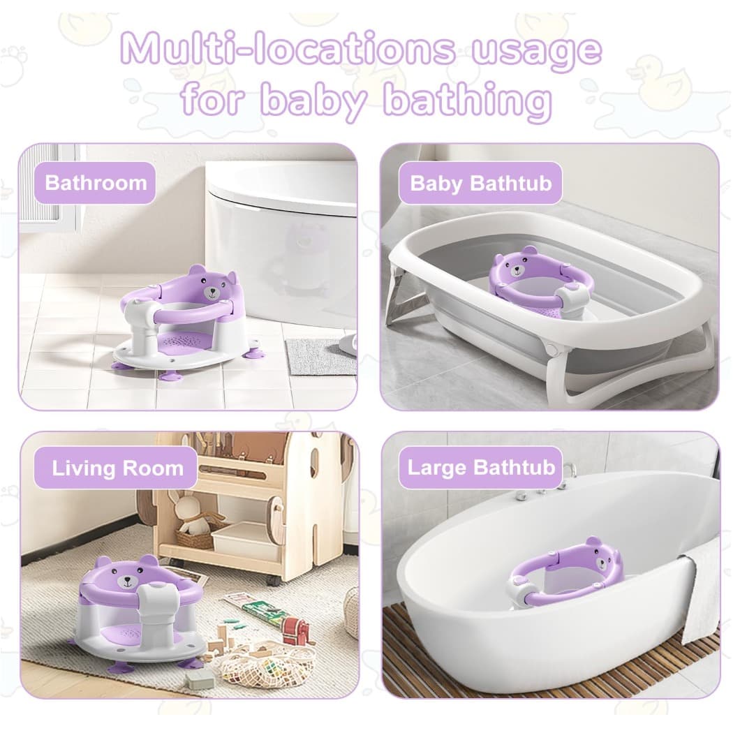 Seggiolino da bagno per bambini con ventose - 2