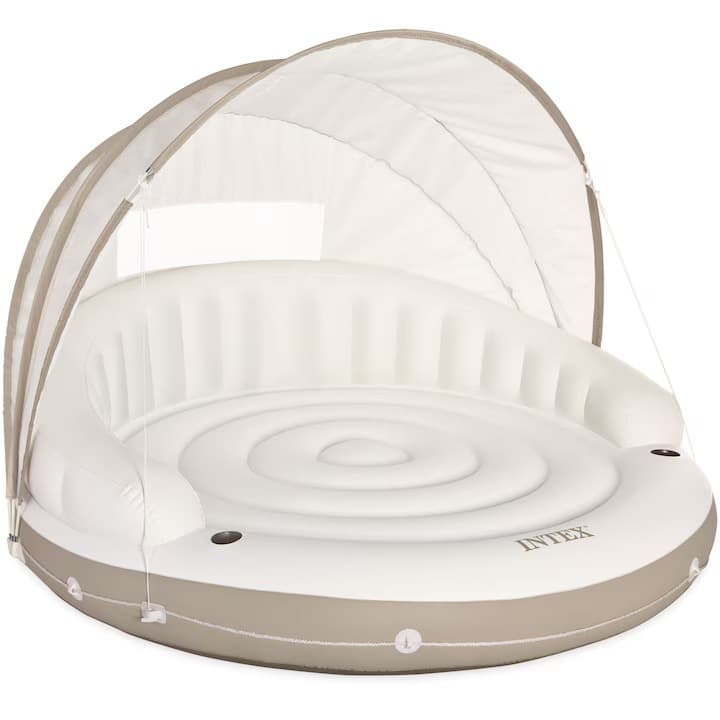 Tumbona inflable con sombra Intex Canopy Island