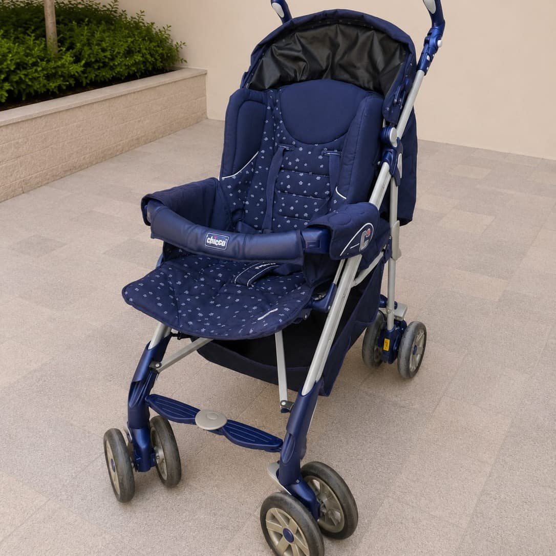 Chicco bebek arabası+bebek karyolası+araba tabanı 💙 - 6