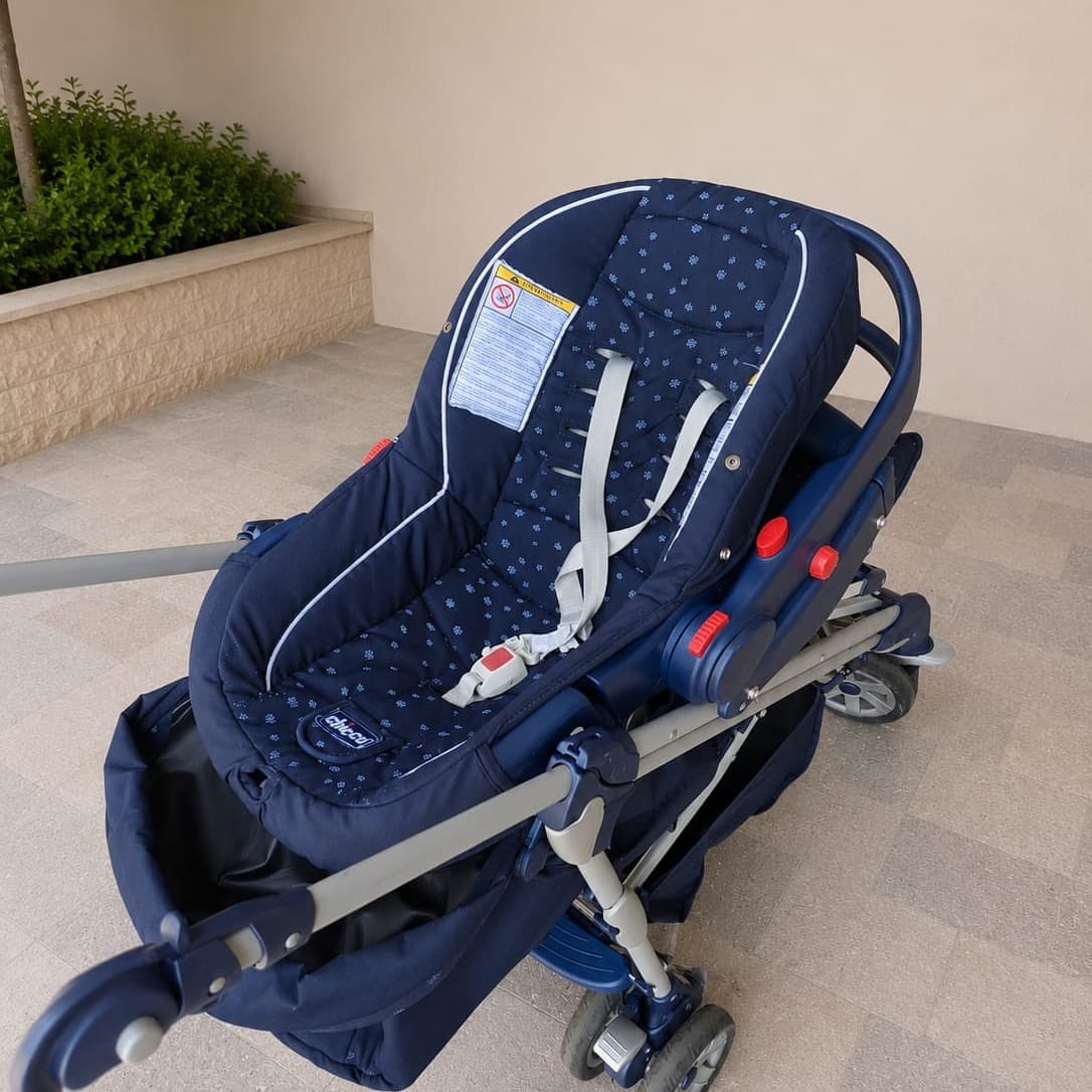 Chicco bebek arabası+bebek karyolası+araba tabanı 💙 - 2